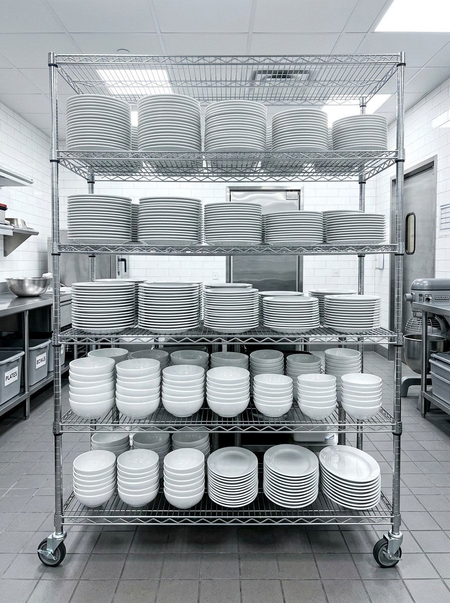 Wire Storage Rack - 30 dining room china display ideas