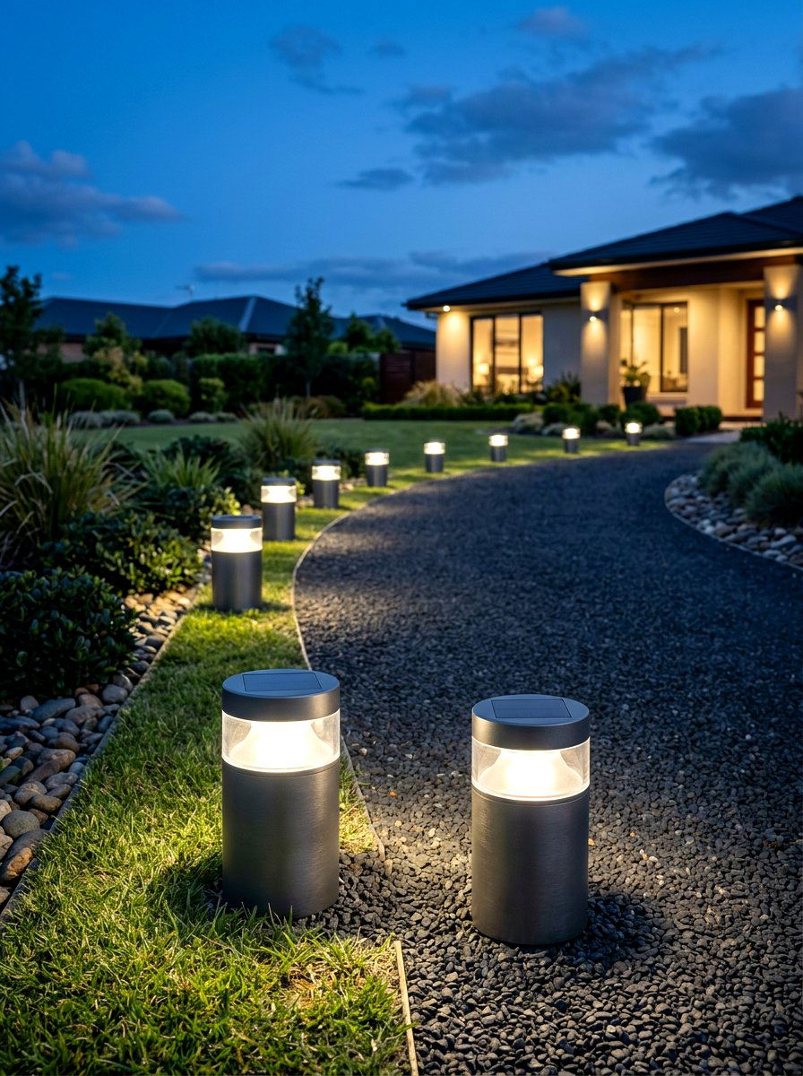 Wireless Battery Powered Lights - 30 driveway lighting ideas