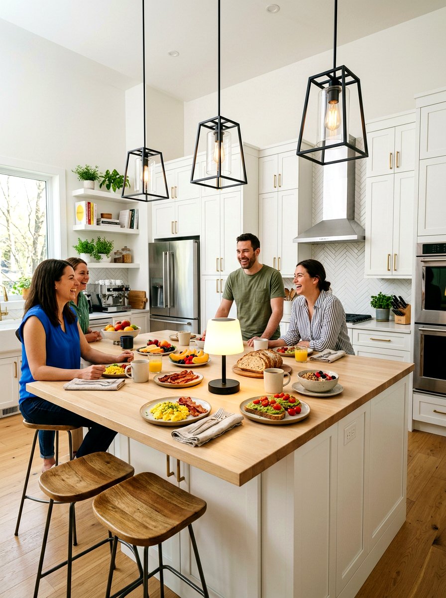 Wireless Kitchen Island Lamp - 30 mini lamp on kitchen counter ideas