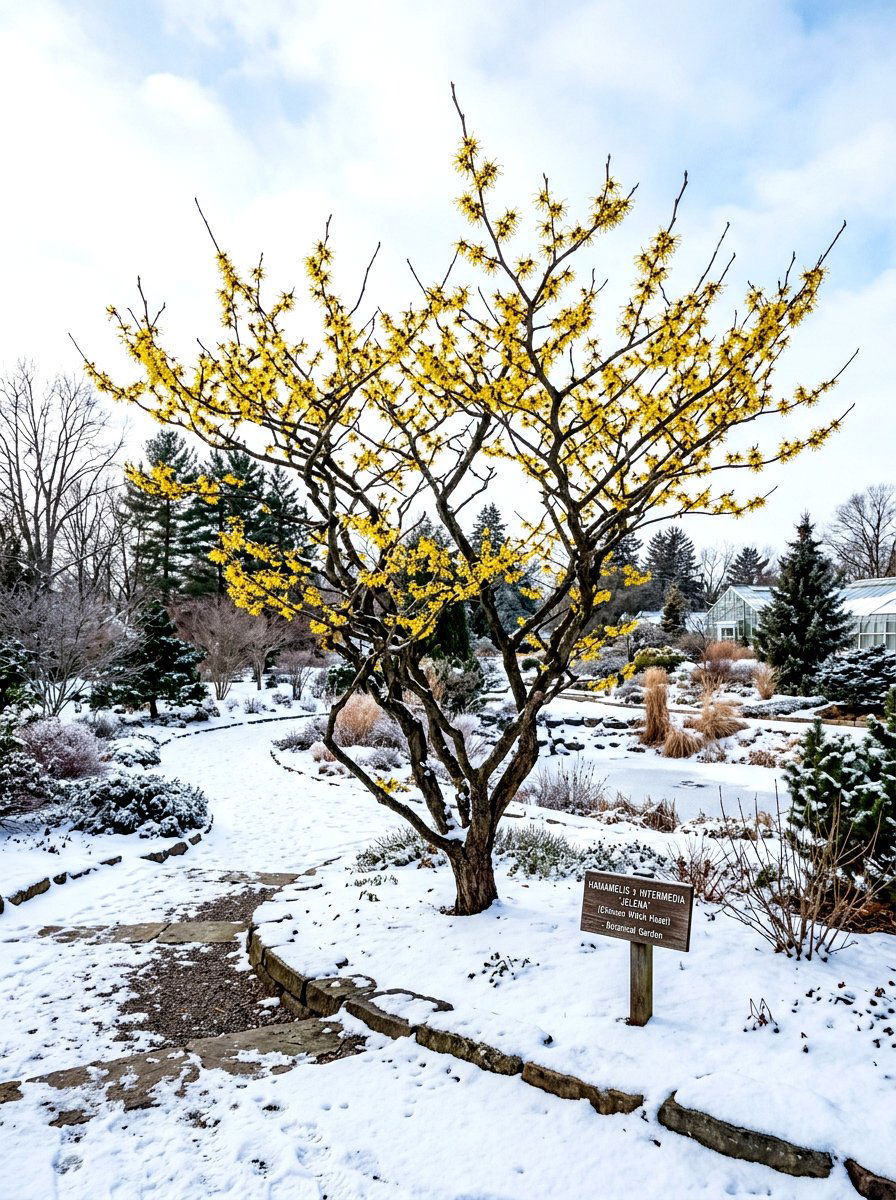 Witch Hazel Shrub Tree - 30 ornamental tree landscaping ideas