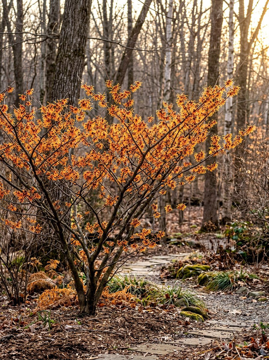 Witch Hazel Shrub - 30 winter garden ideas