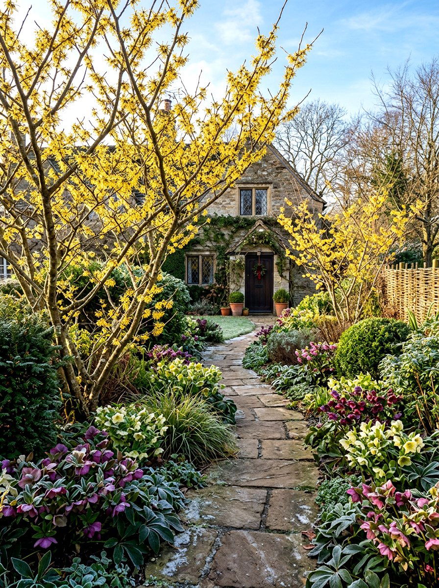 Witch Hazel Tree - 30 flowering tree garden ideas