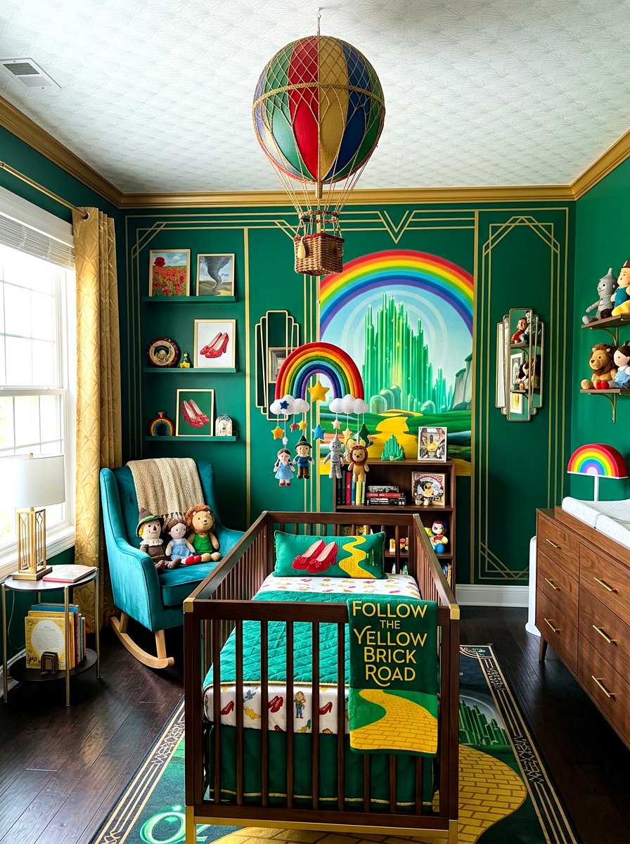 Wizard Of Oz Emerald City Nursery - 30 storybook nursery ideas