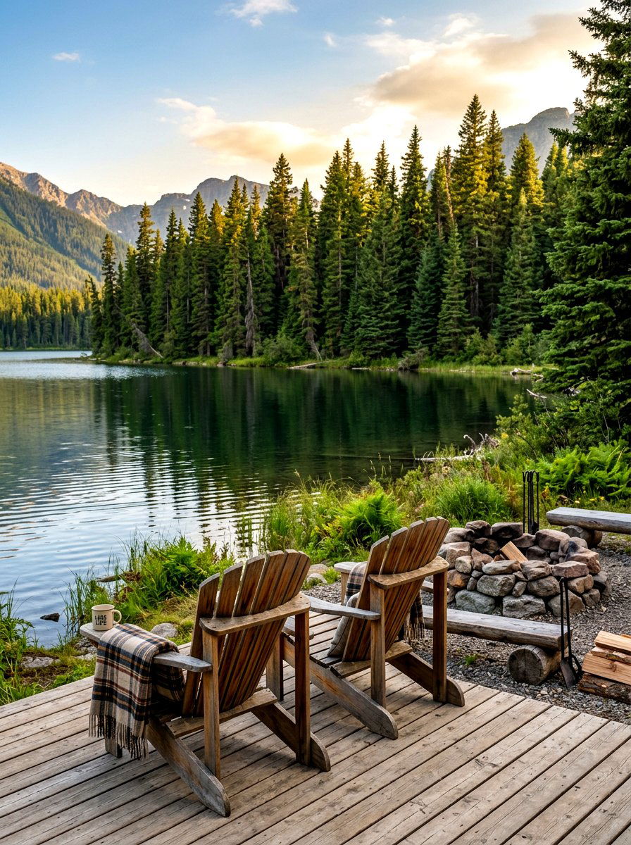 Wood Adirondack Chair - 30 outdoor furniture ideas