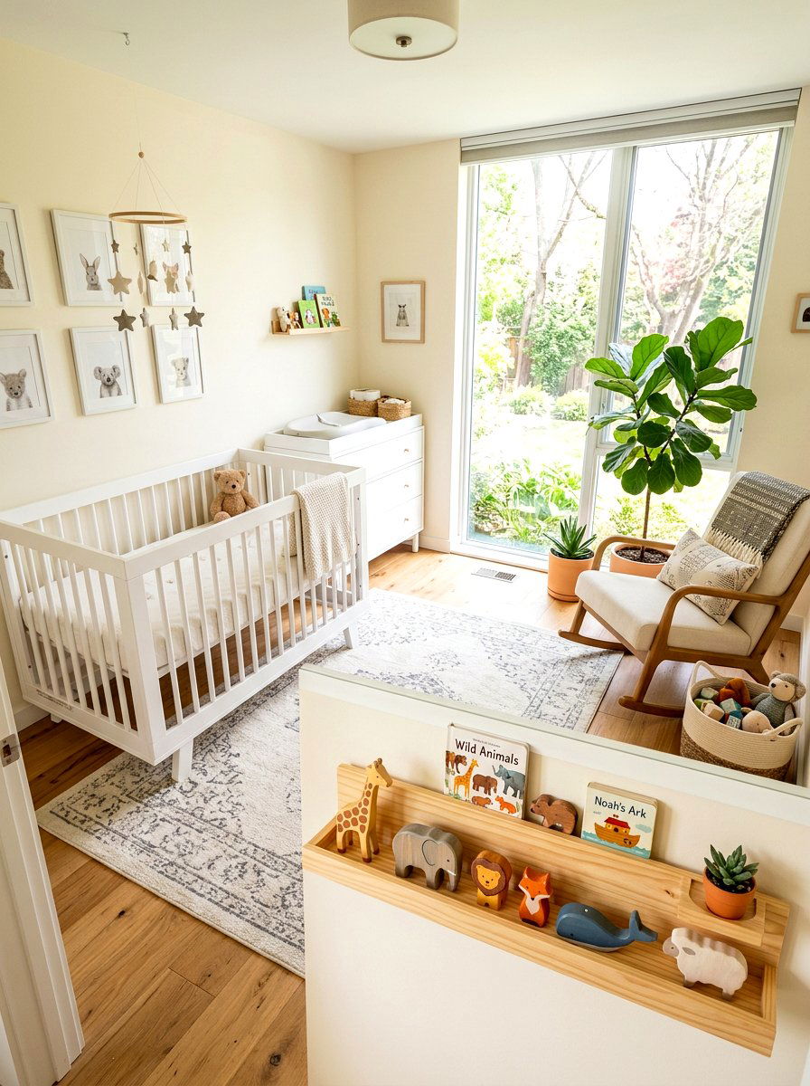 Wood Animal Toy - 30 woodland nursery ideas