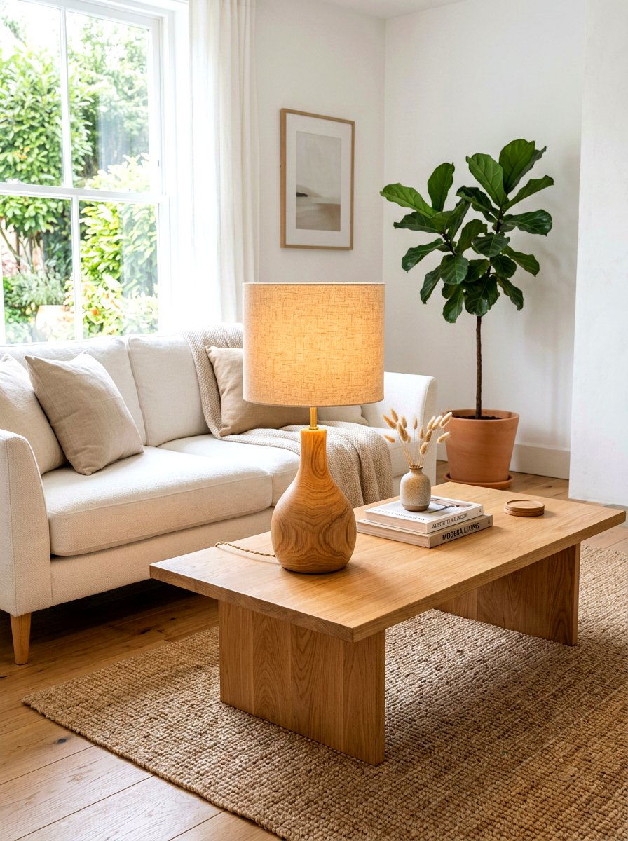 Wood Base Table Lamp Living Room - 30 lamp glow living room ideas