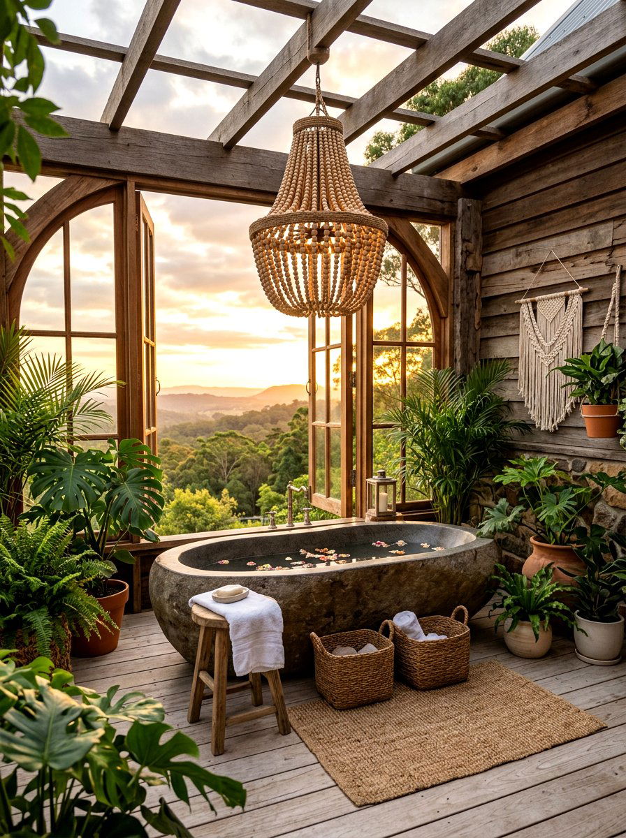 Wood Bead Chandelier Bathtub - 30 chandelier over bathtub ideas