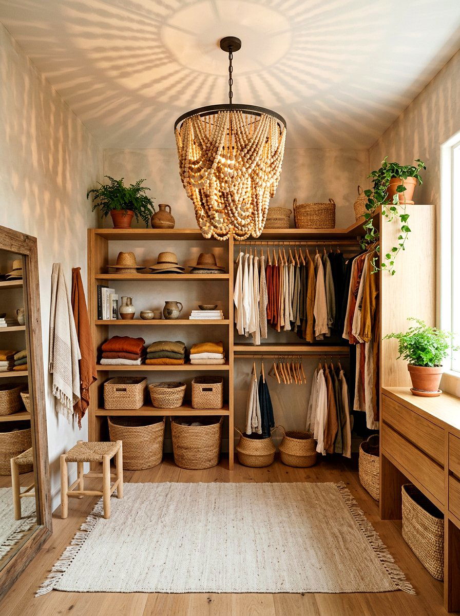 30 closet chandelier ideas: Glam Lighting Upgrade for Closets