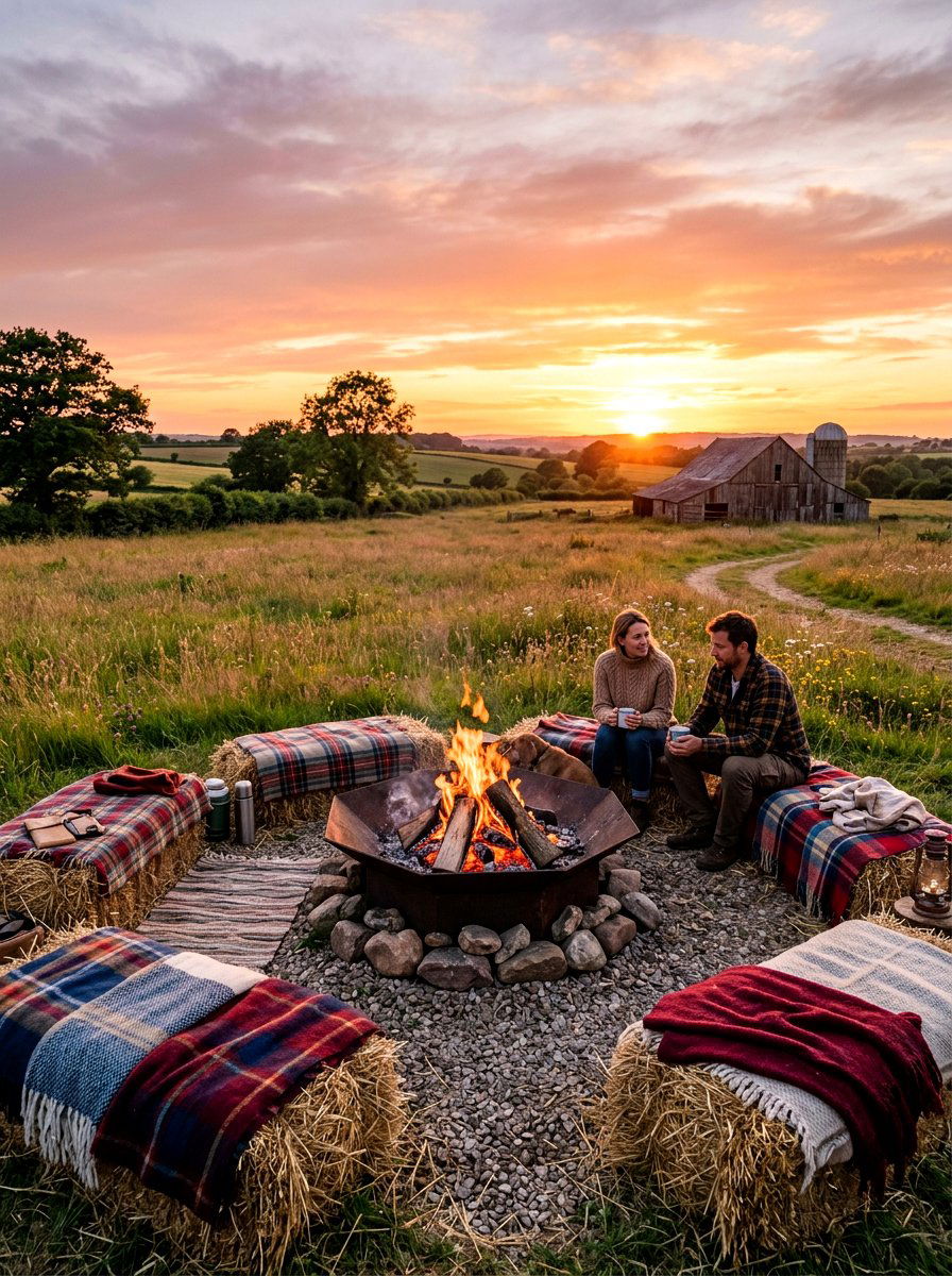 Wood Burning Fire Pit - 30 rustic fire pit ideas