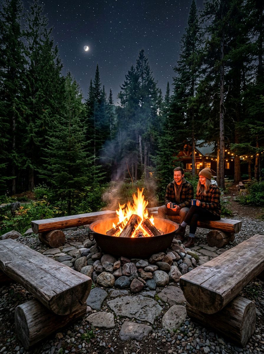 Wood Burning Fire Pit Bowl - 30 backyard retreat fire pit ideas