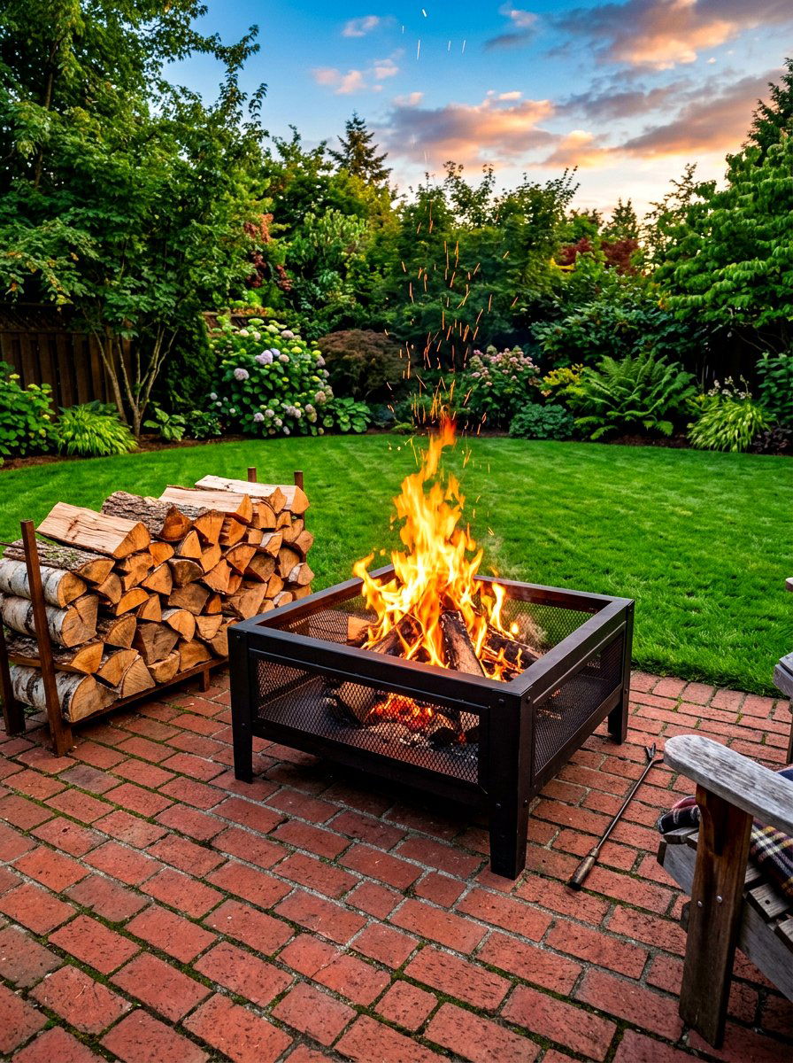 Wood Burning Square Fire Pit - 30 square fire pit ideas