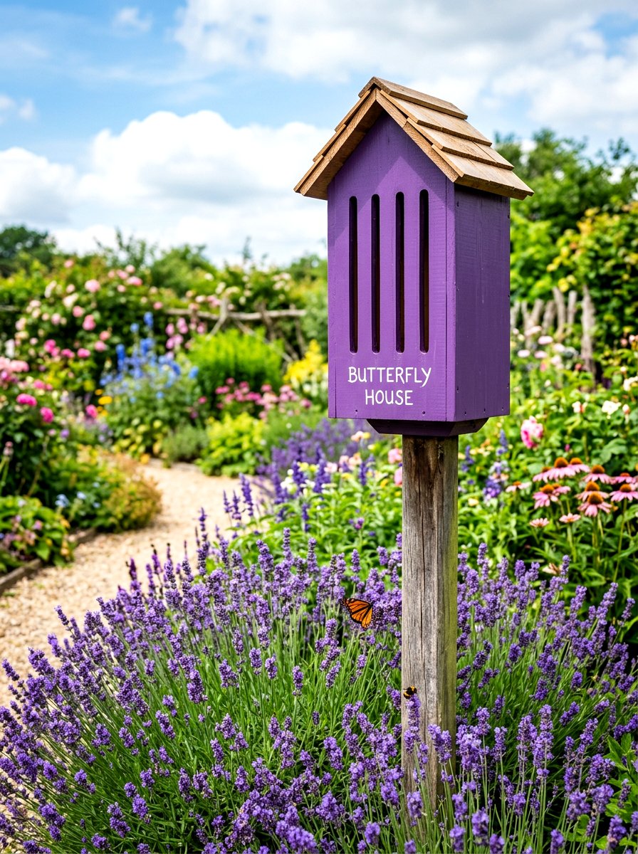 Wood Butterfly House - 30 insect hotel ideas