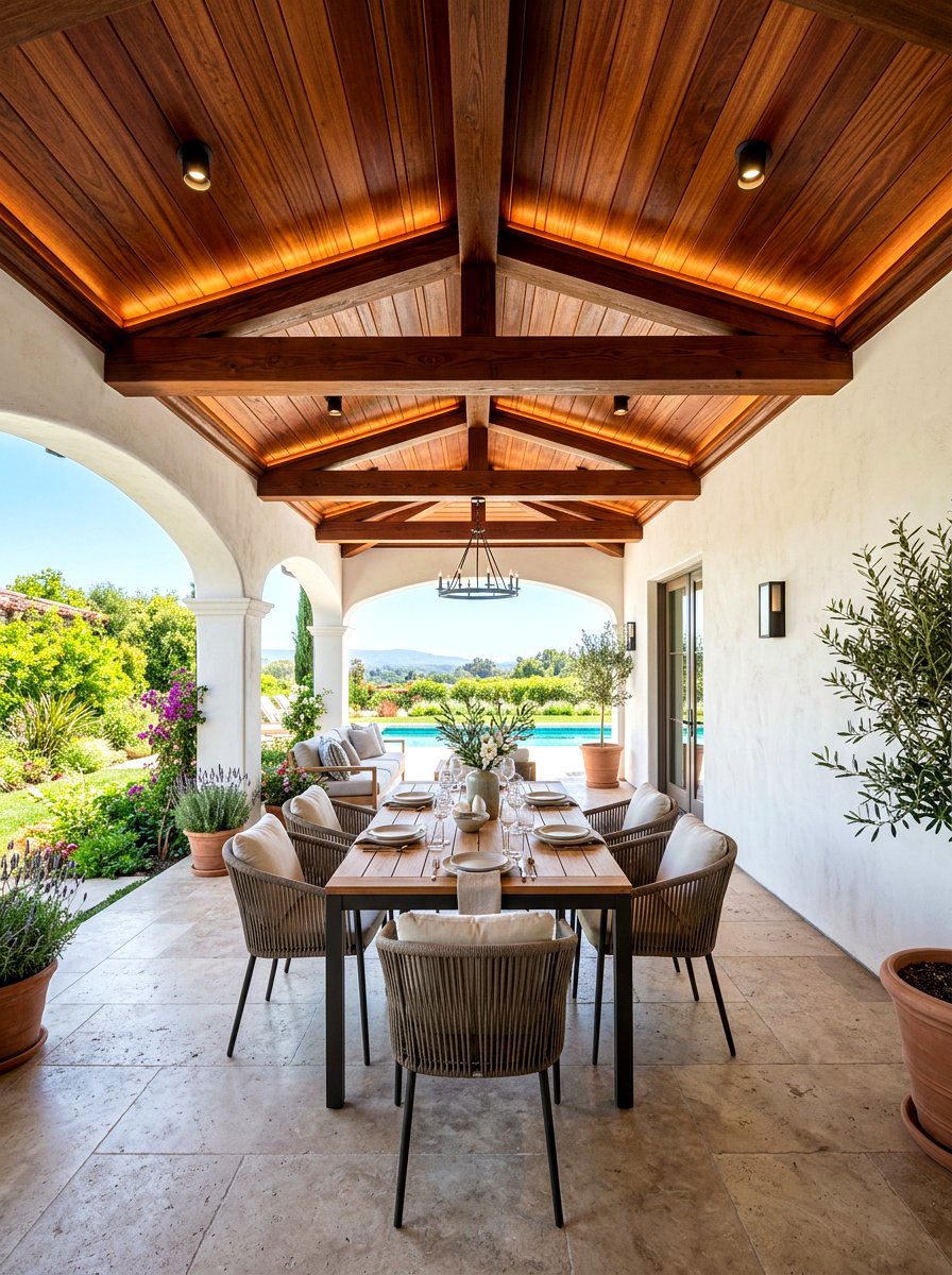 Wood Ceiling - 30 loggia ideas