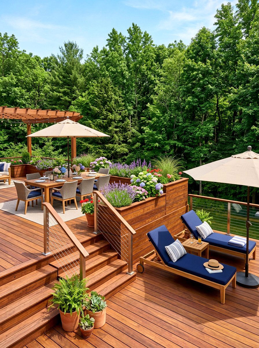 Wood Deck - 30 resort patio ideas