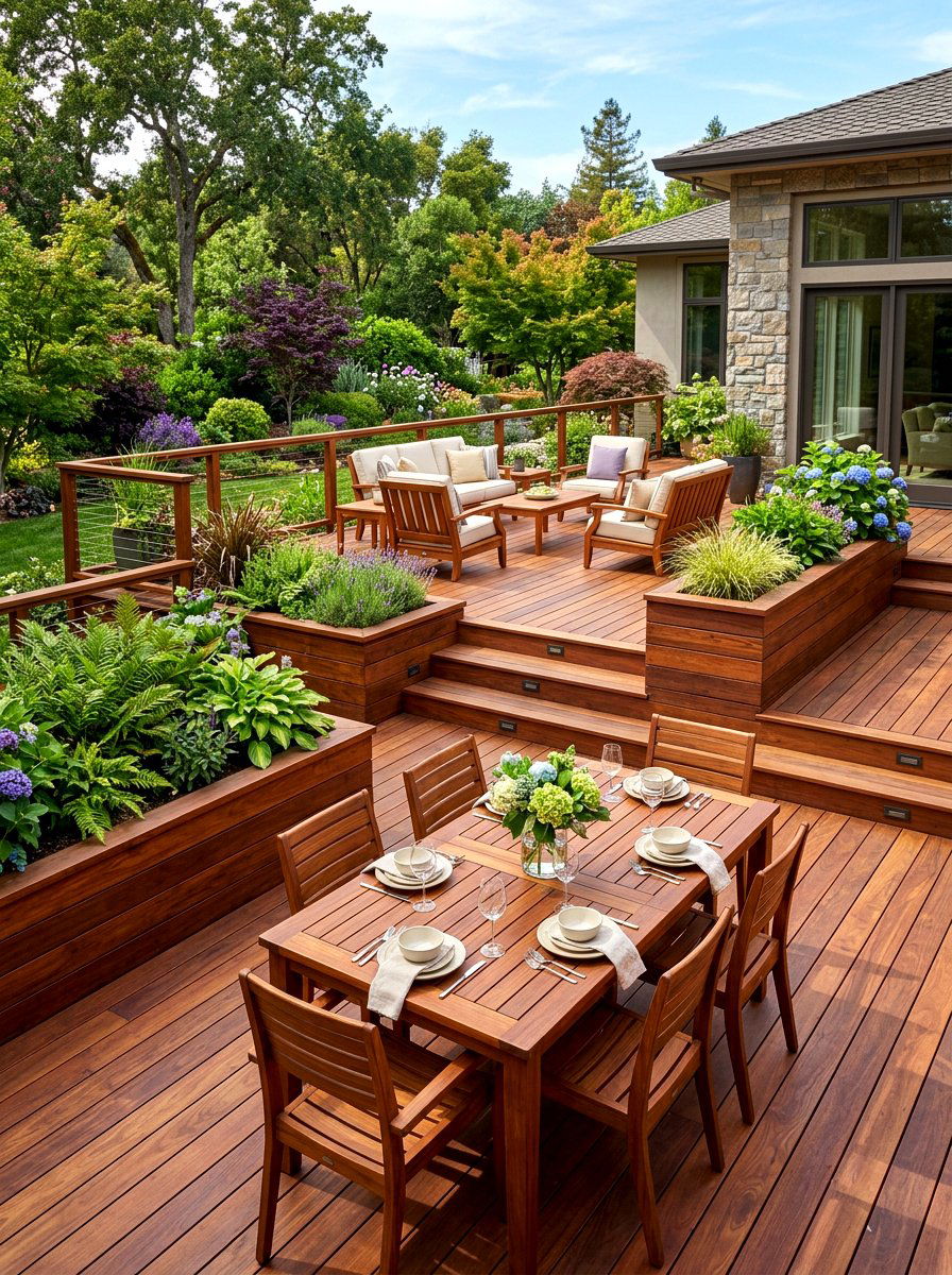 Wood Deck Patio - 30 patio dining ideas