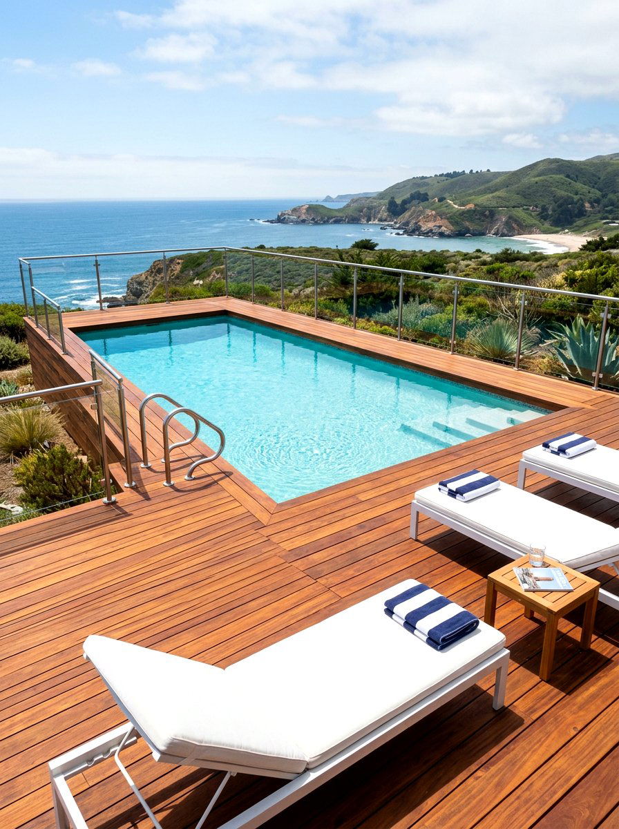 Wood Deck Pool - 30 pool ideas