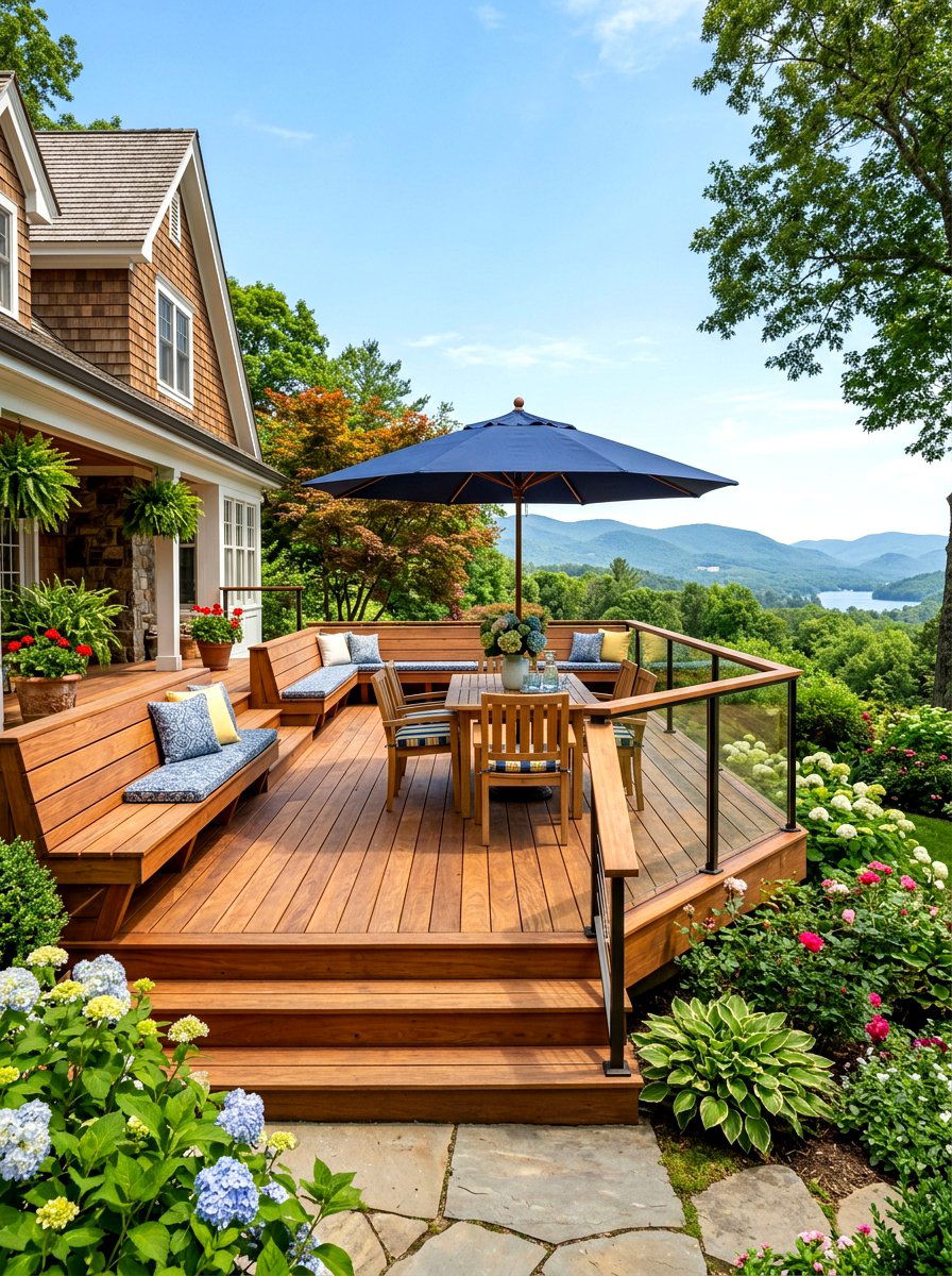 Wood Deck Porch - 30 back porch ideas