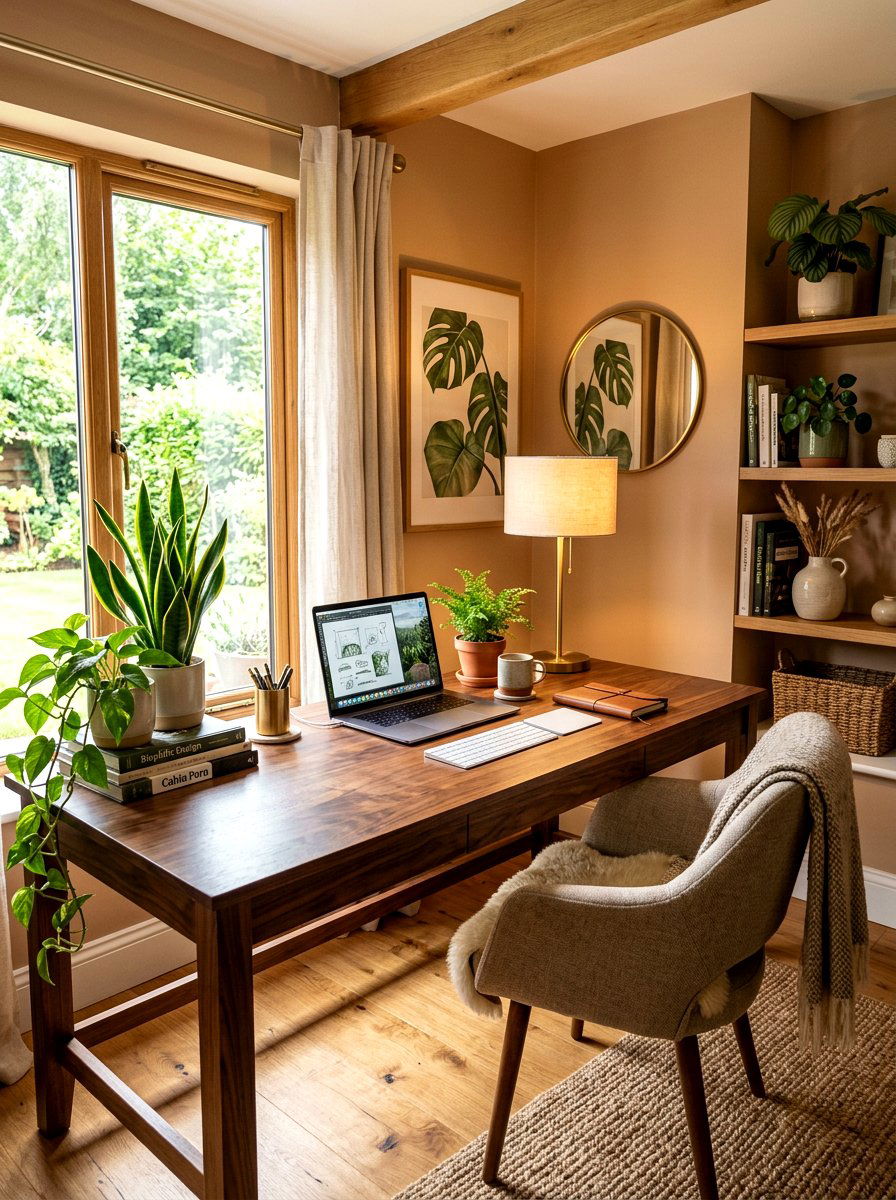 Wood Desk Interior - 30 teen study room ideas