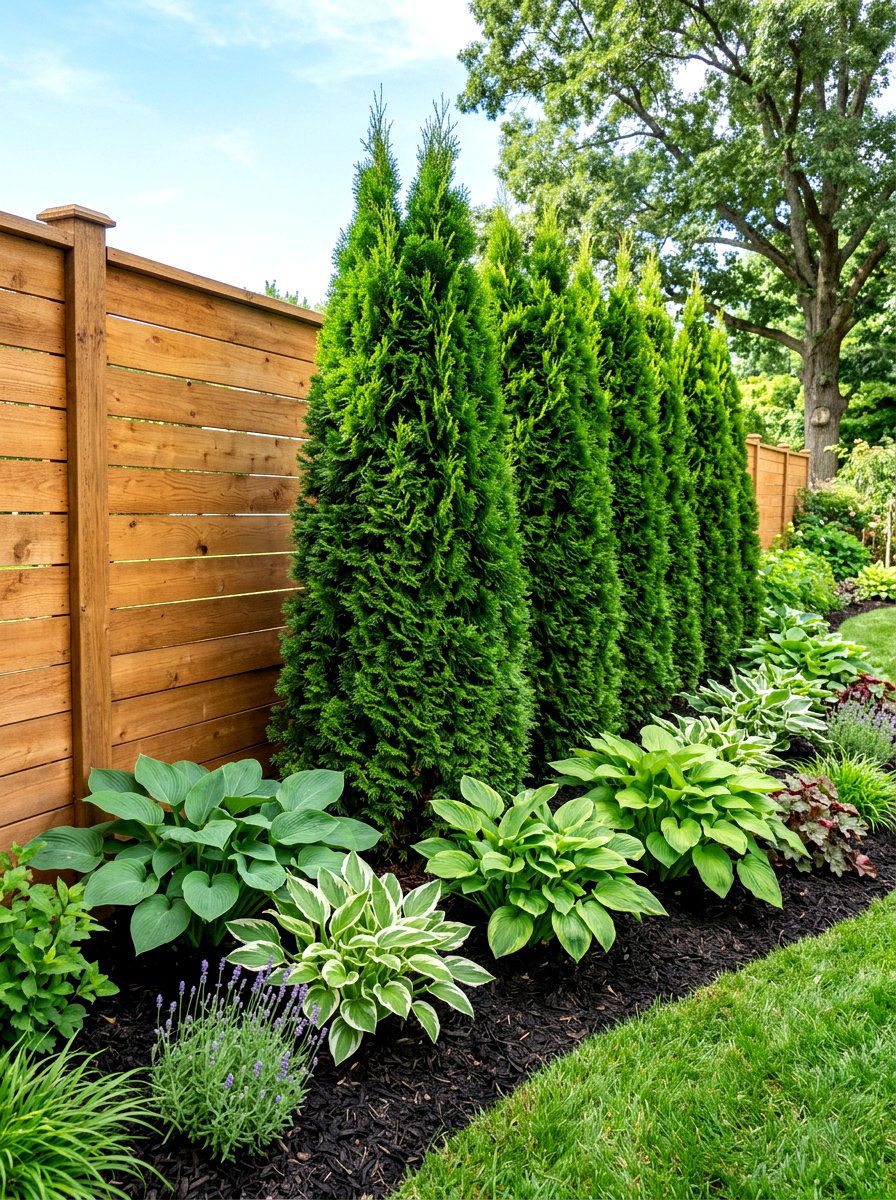 Wood Fence Privacy Landscaping - 30 fence landscaping ideas