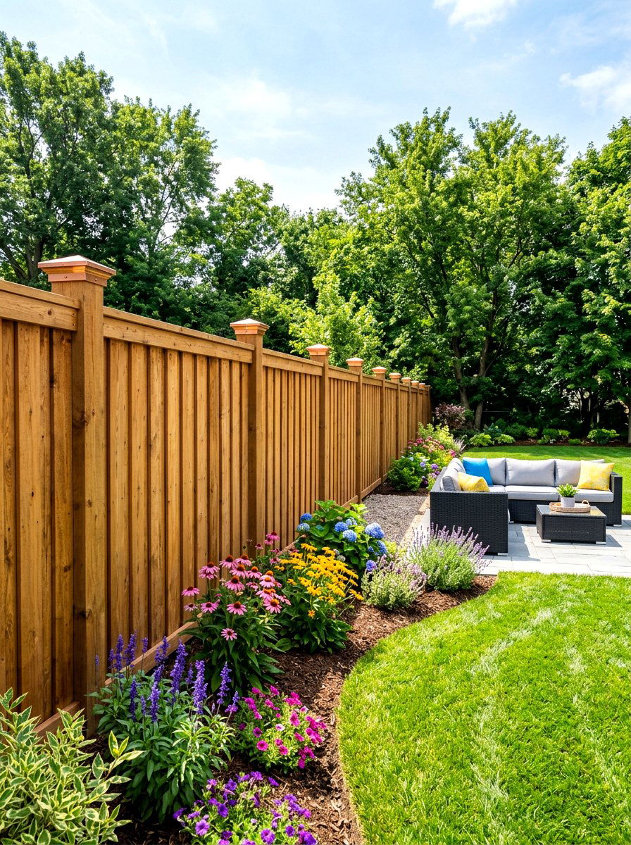 Wood Fence - 30 backyard privacy ideas