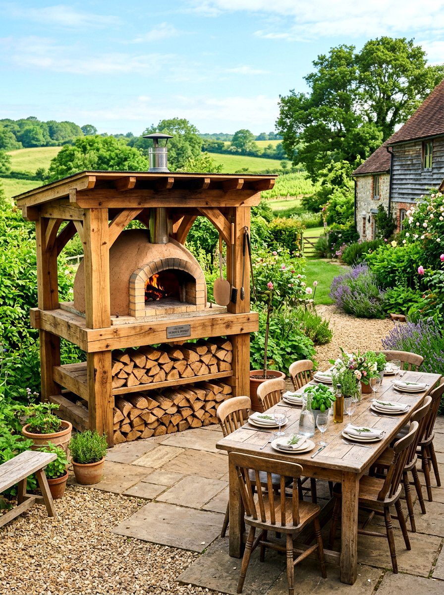 Wood Fired Pizza Oven Stand - 30 outdoor pizza oven ideas