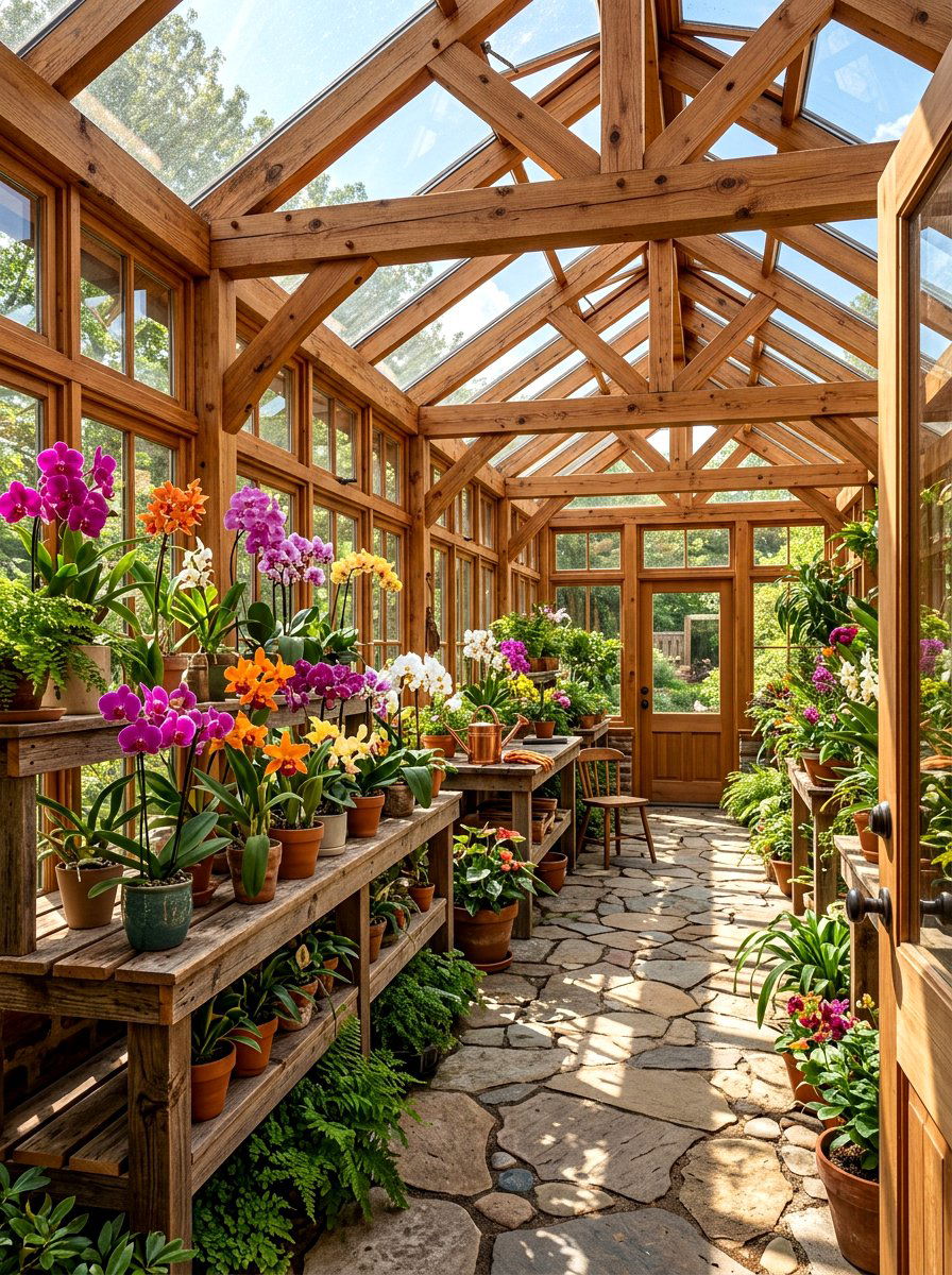 Wood Frame Greenhouse - 30 attached greenhouse ideas