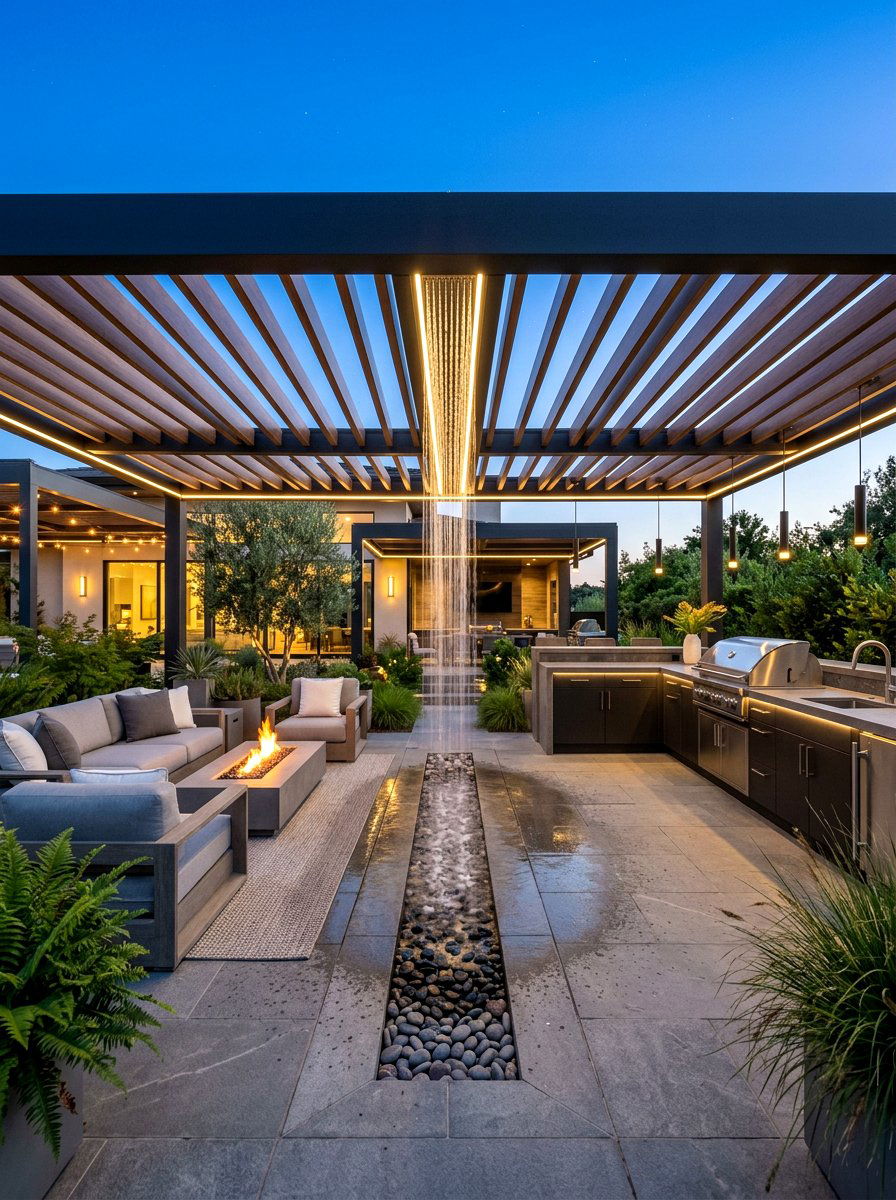 Wood Gazebo - 30 warm wood patio ideas
