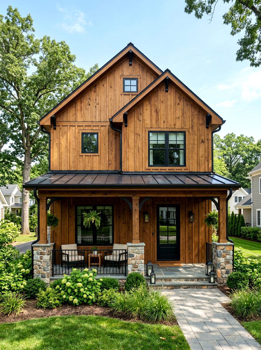 Wood Grain Board And Batten - 30 board and batten exterior ideas