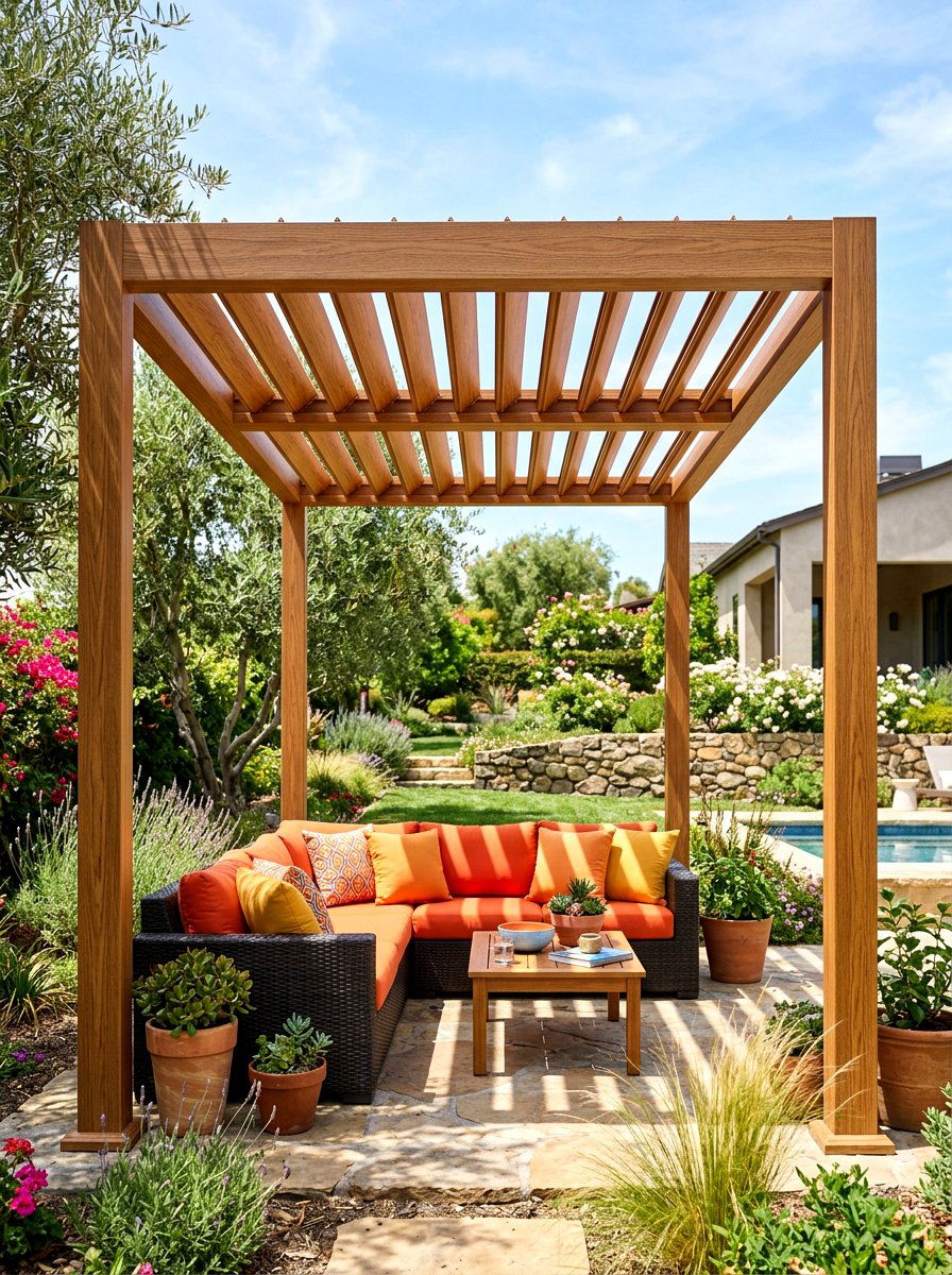 30 Retractable Pergola Shade Ideas for Flexible Outdoor Comfort