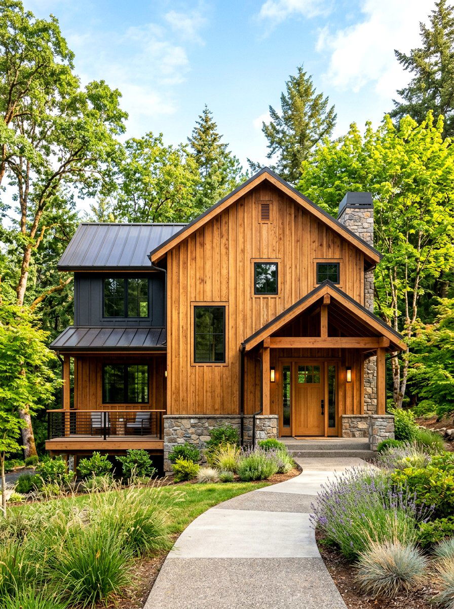 Wood Grain Vertical Siding - 30 vertical siding exterior ideas