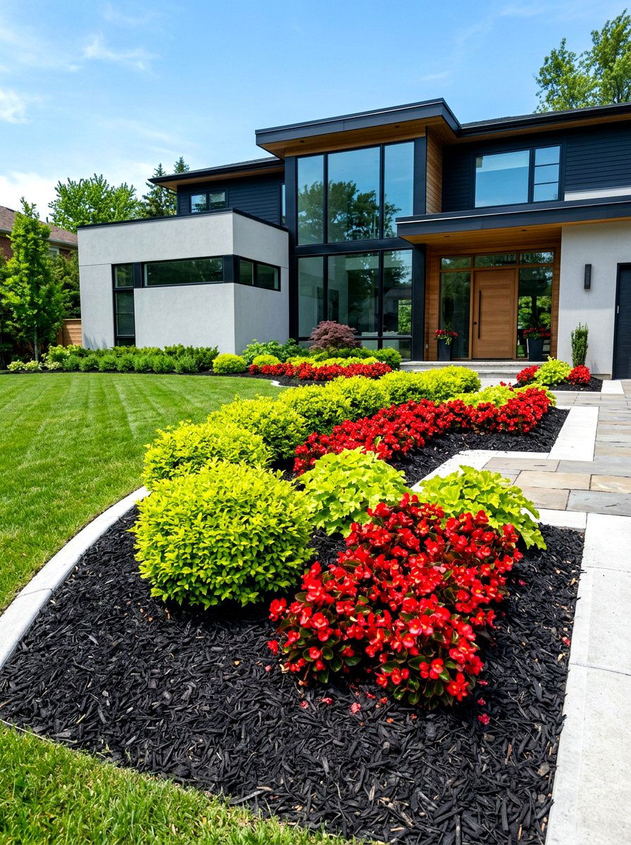 Wood Mulch Flower Bed - 30 simple flower bed ideas