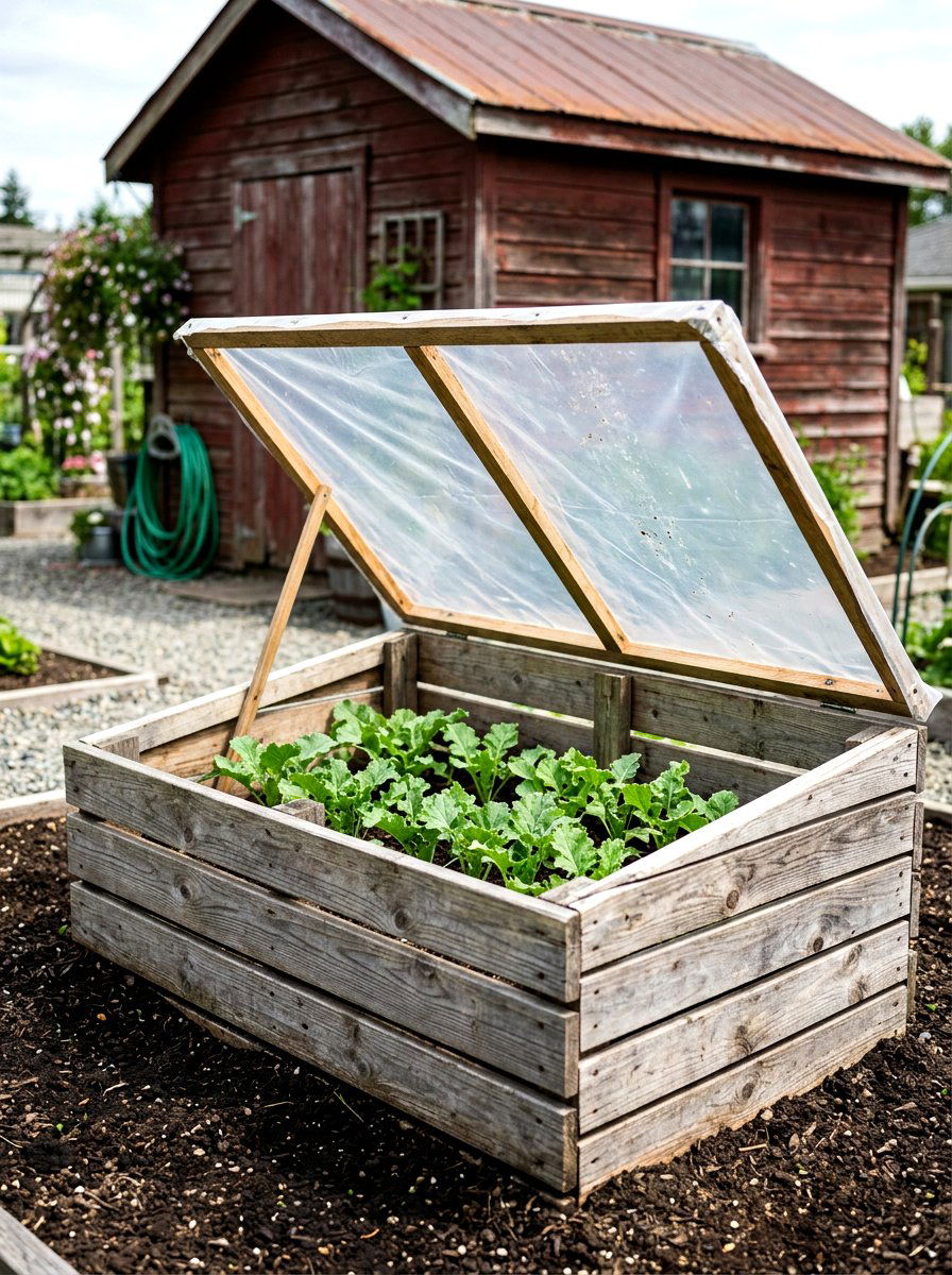 Wood Pallet Cold Frame - 30 cold frame garden ideas