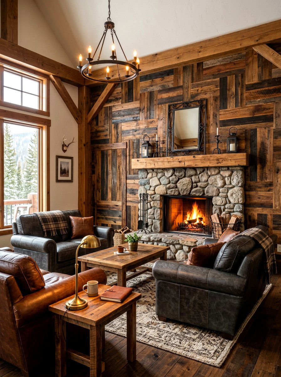 Wood Panel Wall Decor - 30 oversized wall art ideas