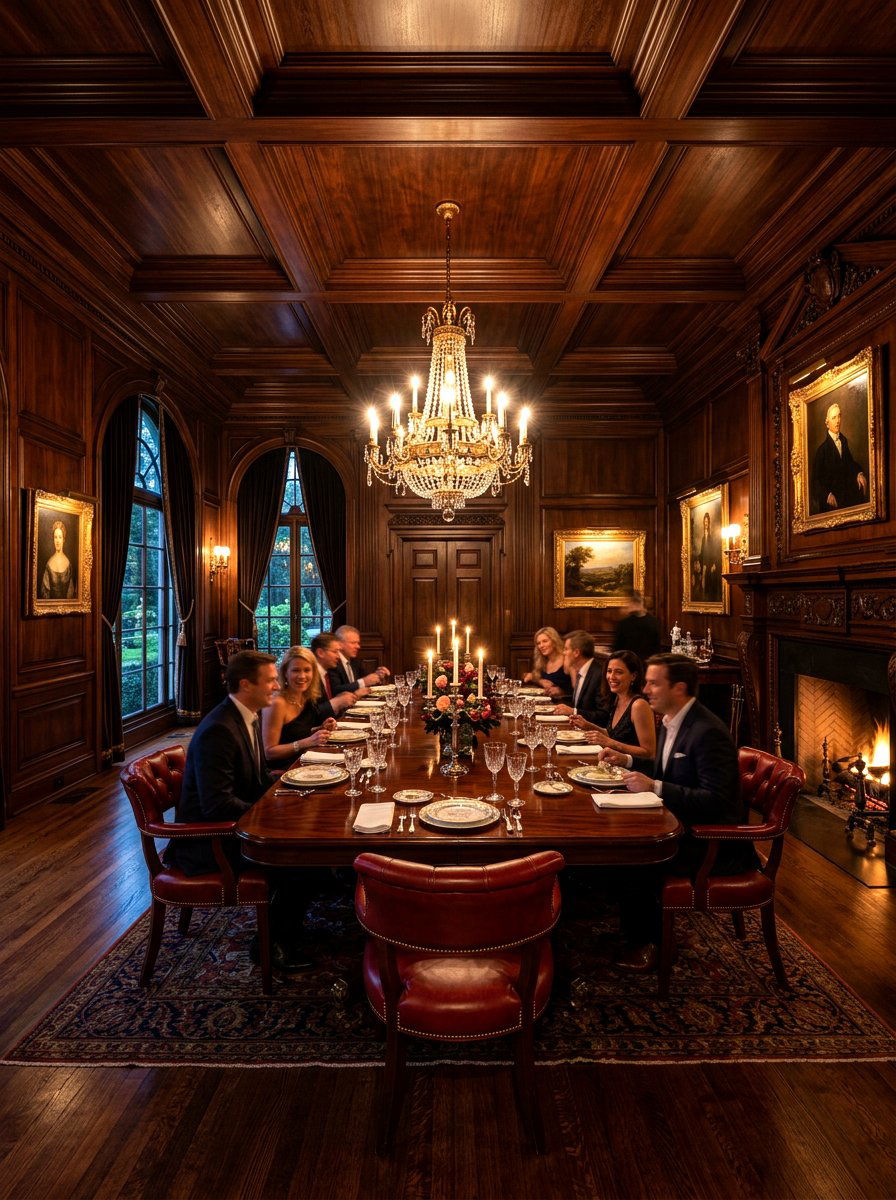 Wood Paneling Dining Room - 30 English dining room ideas