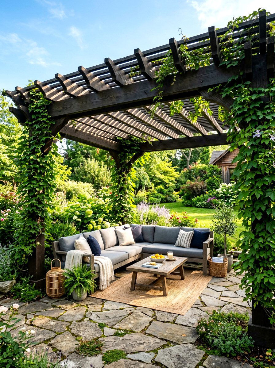 Wood Pergola - 30 patio shade ideas