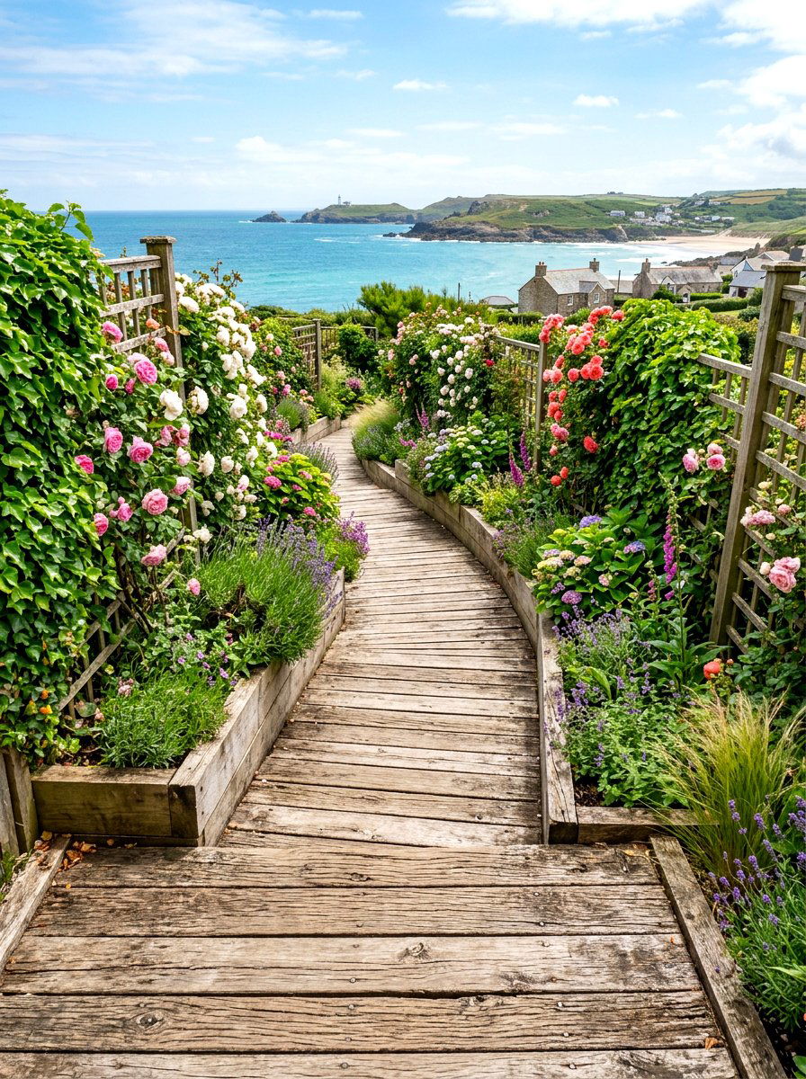 Wood Plank Path - 30 raised bed path ideas