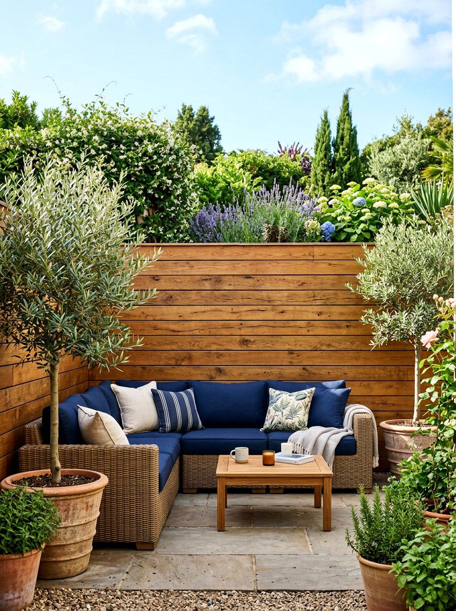 Wood Plank - 30 patio accent wall ideas
