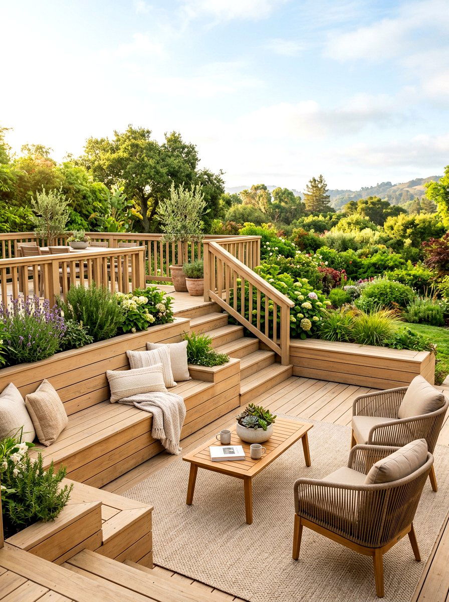 Wood Sand Toned Patio - 30 sand toned patio ideas