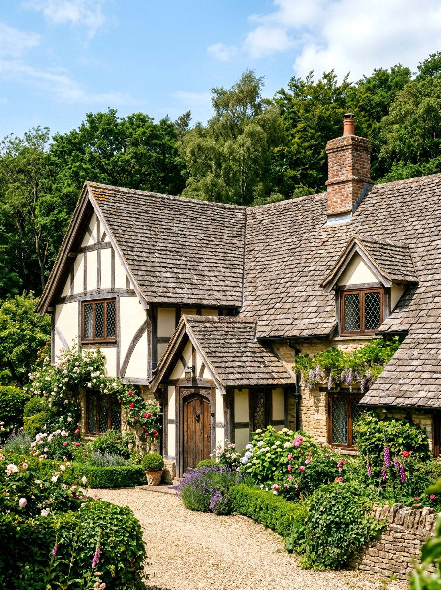 Wood Shake Roofing - 30 Tudor house exterior ideas