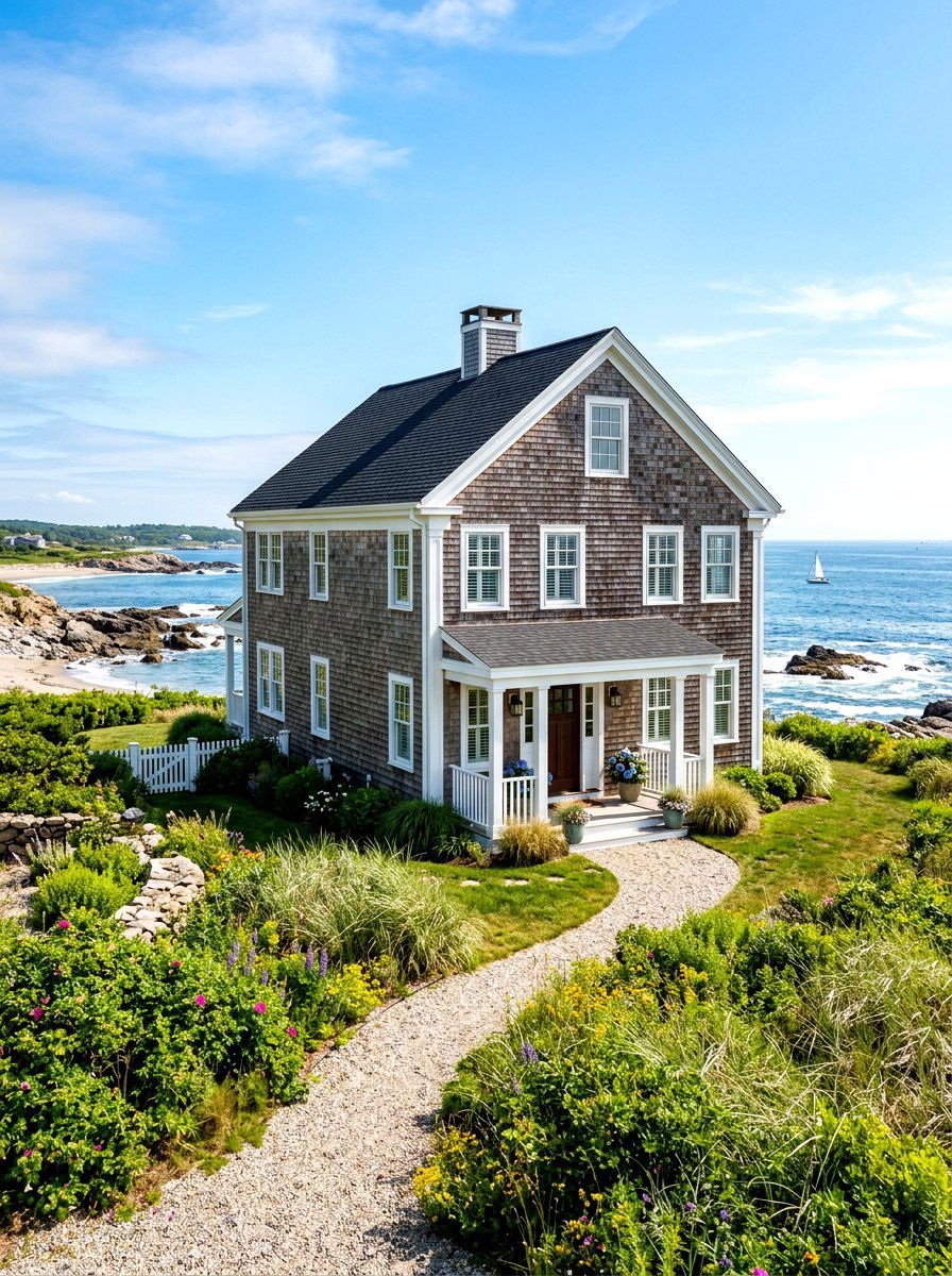 Wood Shingle Siding - 30 colonial house exterior ideas