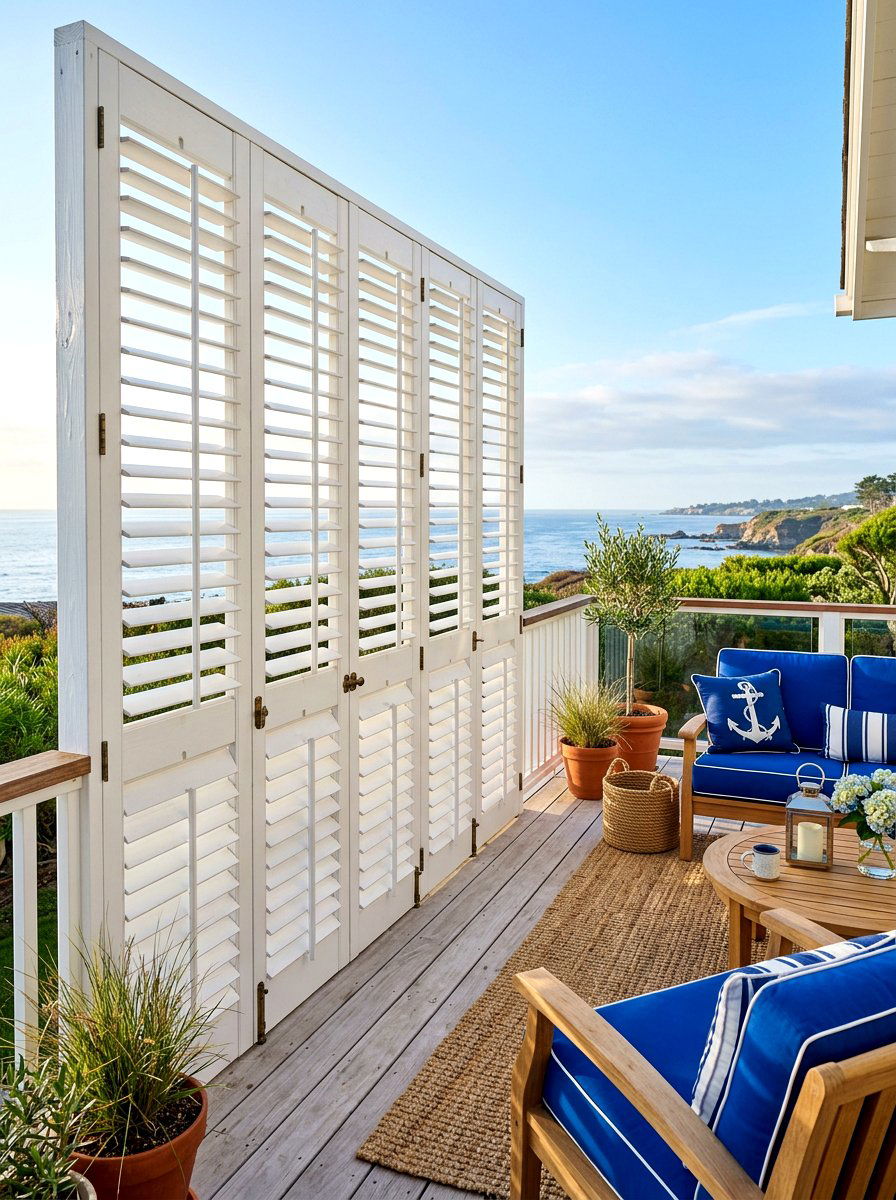 Wood Shutter Deck Privacy - 30 deck privacy ideas