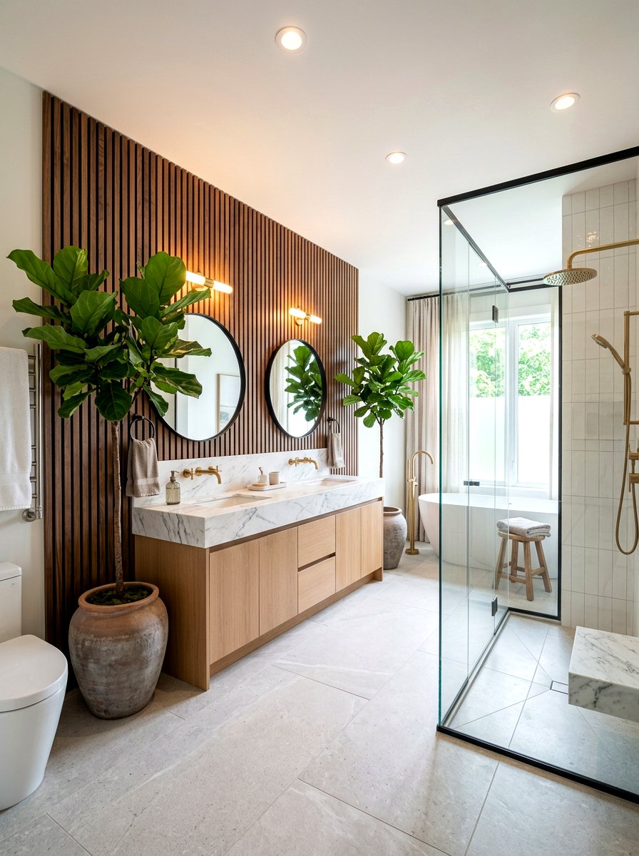 30 Bathroom Jungle Ideas for Lush Green Style and Easy Care