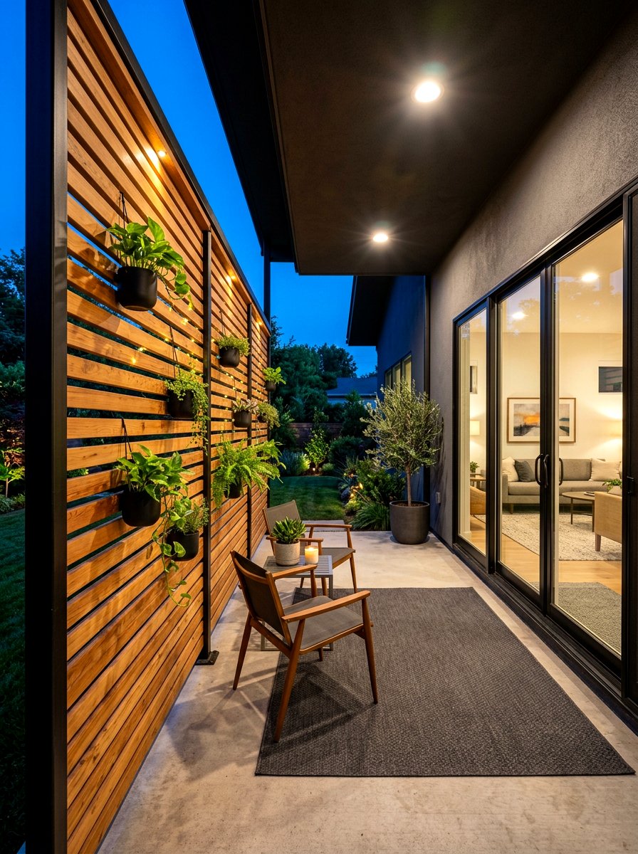 Wood Slat Wall - 30 Pinterest front porch decor ideas