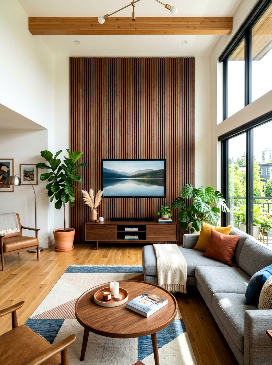 Wood Slat Wall Panels - 30 renter friendly luxury decor ideas