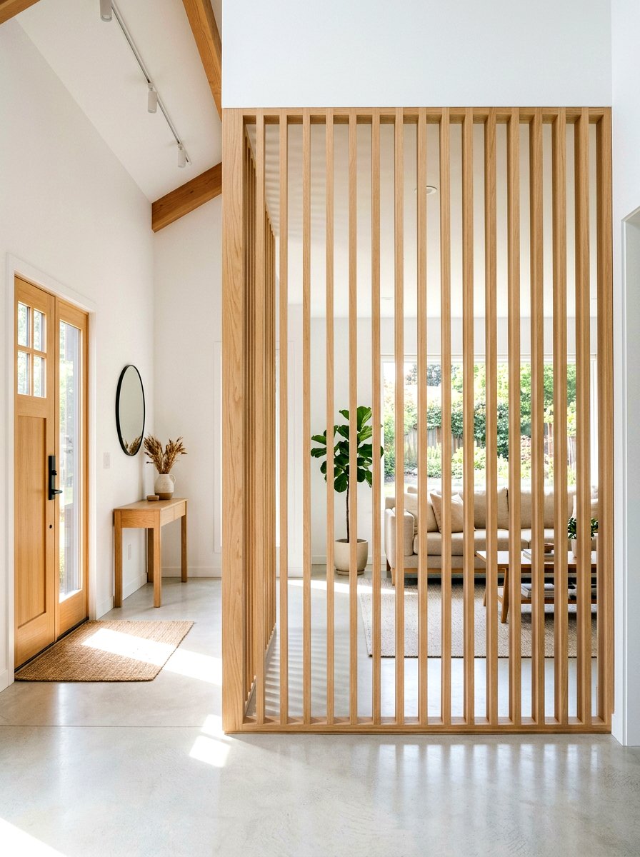 Wood Slats - 30 room divider ideas