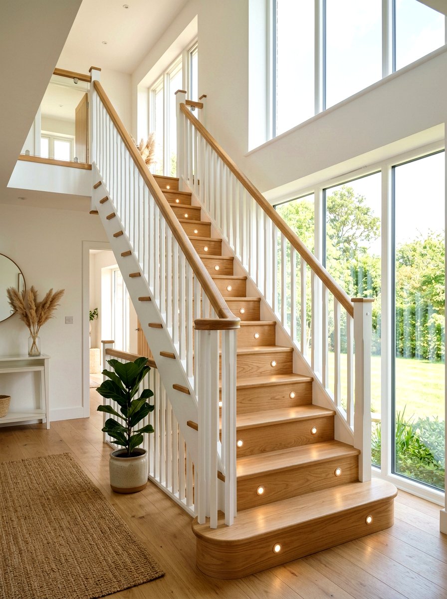 Wood Step Lighting - 30 staircase lighting ideas