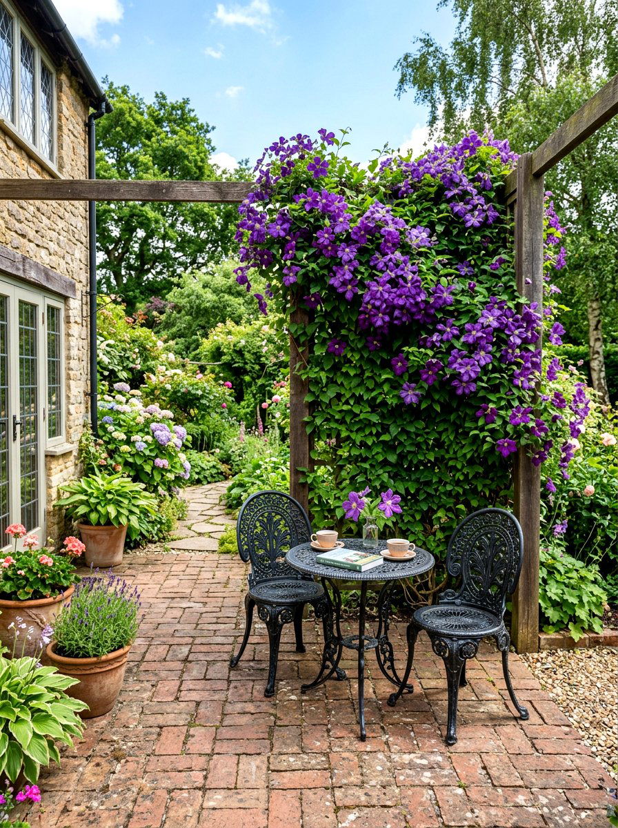 Wood Trellis For Climbing Plants - 30 private patio screen ideas