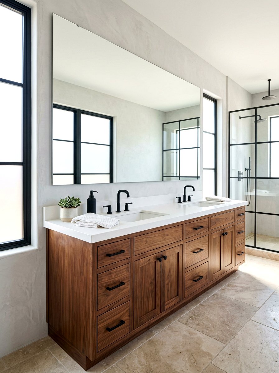 Wood Vanity Cabinet - 30 timeless bathroom ideas
