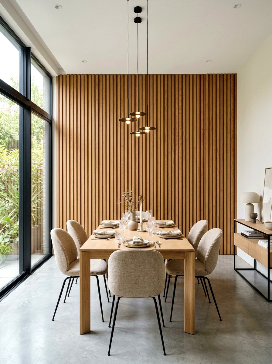 Wood Wall Panels - 30 dining room wall art ideas