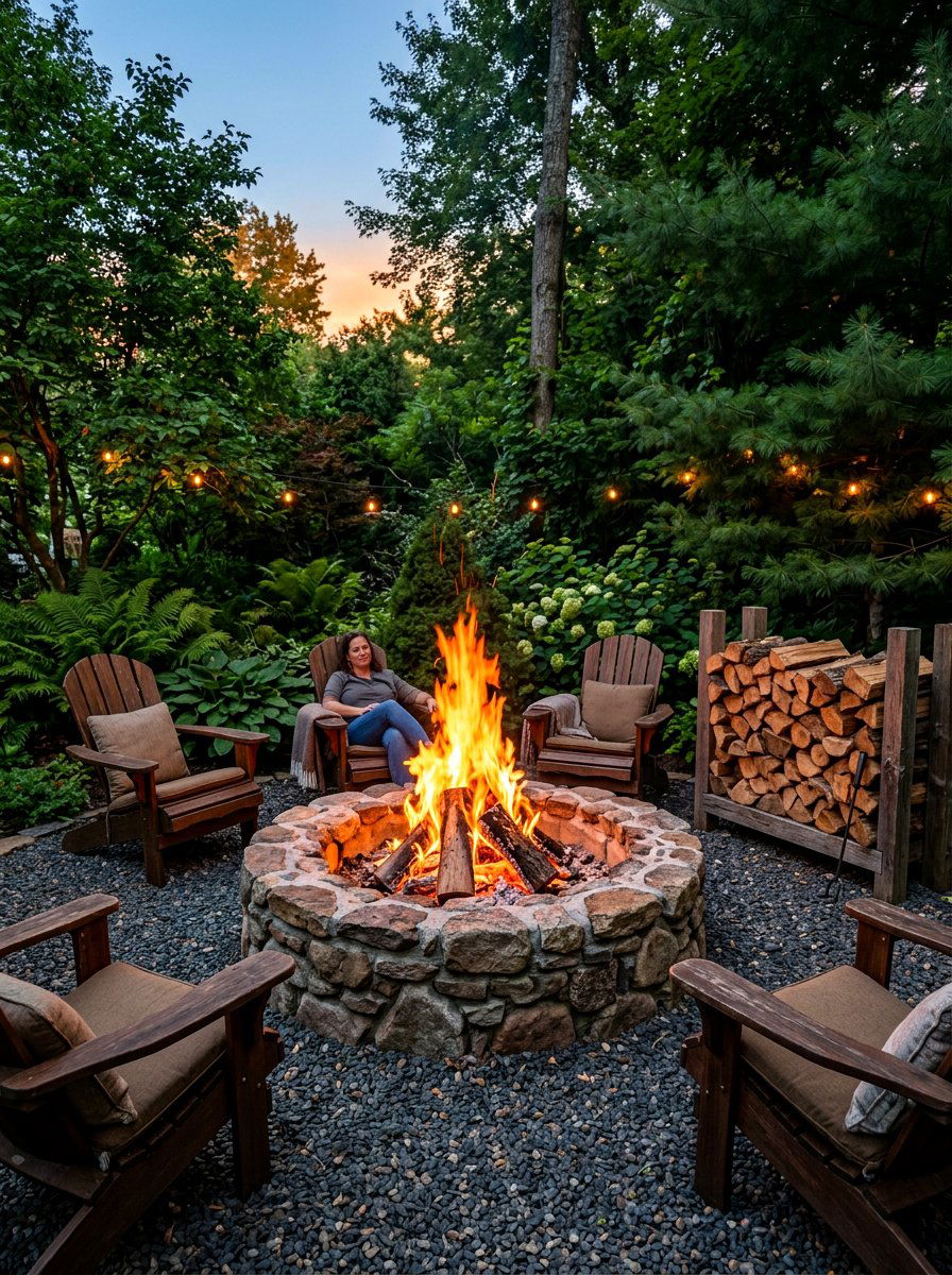 Wood burning fire pit - 30 fire pit ideas